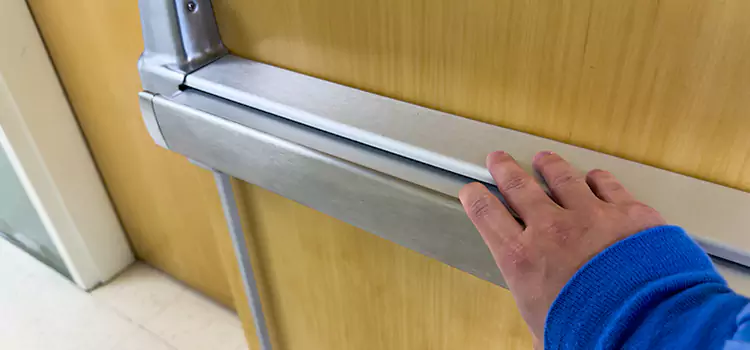 Installing a Push Bar on a Door Thunder Bay